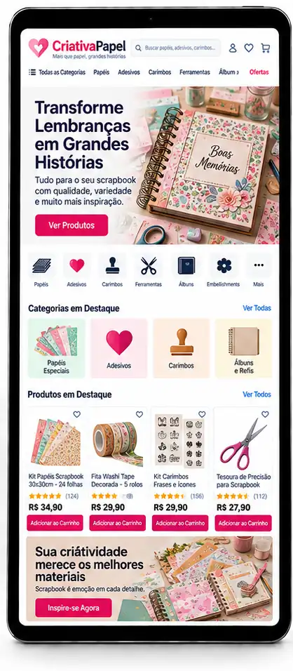 Site para Loja de Artesanato Personalizado Criar Site Profissional