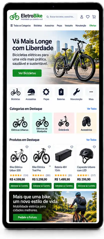 Site para Loja de Bicicletas Criar Site Profissional