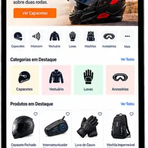 Site para Loja de Capacetes e Acessórios para Moto Criar Site Profissional