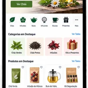 Site para Loja de Chás e Produtos Naturais Criar Site Profissional
