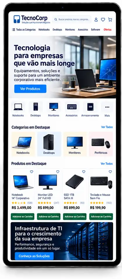 Site para Loja de Computadores Criar Site Profissional