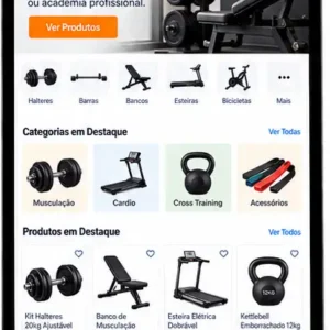 Site para Loja de Equipamentos de Academia Criar Site Profissional