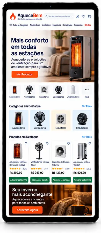 Site para Loja de Iluminação e Decoração Criar Site Profissional