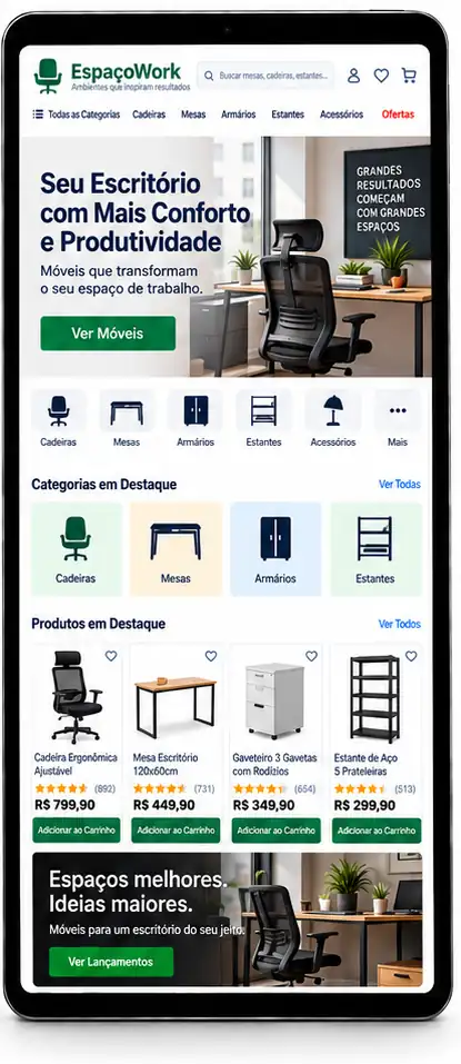 Site para Loja de Móveis Corporativos Criar Site Profissional
