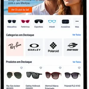 Site para Loja de Óculos e Acessórios Criar Site Profissional