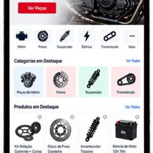 Site para Loja de Peças para Motocicletas Criar Site Profissional