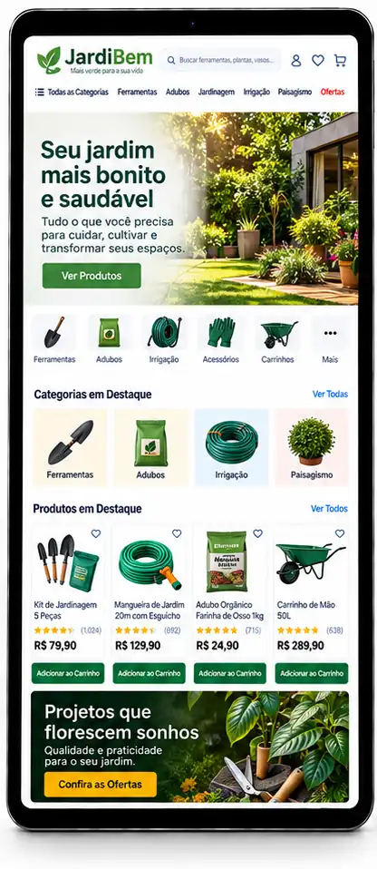 Site para Loja de Plantas e Jardinagem Criar Site Profissional