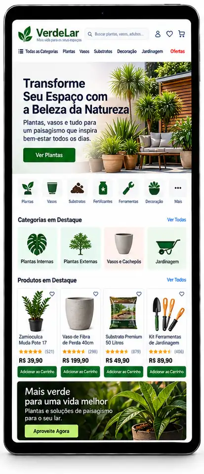Site para Loja de Plantas e Paisagismo Criar Site Profissional