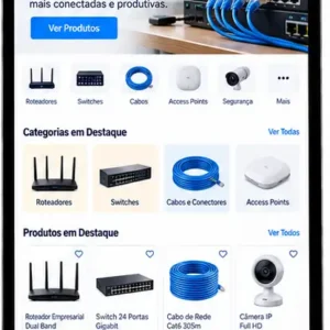 Site para Loja de Redes e Tecnologia Criar Site Profissional
