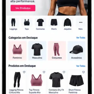 Site para Loja de Roupas Fitness Criar Site Profissional