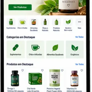 Site para Loja de Suplementos Naturais Criar Site Profissional