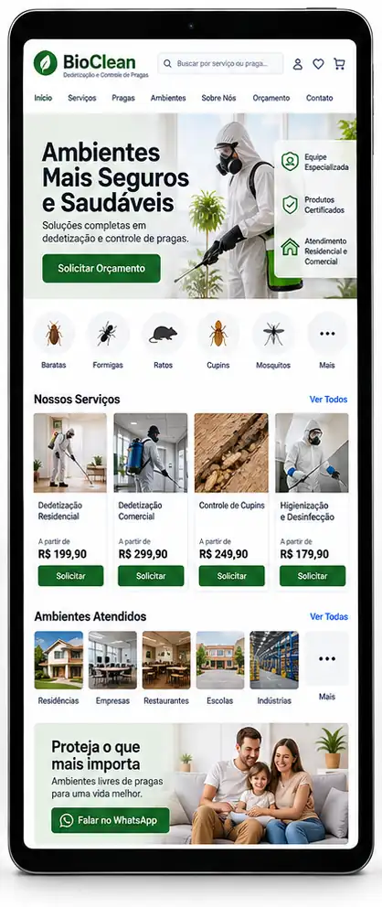 Site para Loja de Produtos Sustentáveis para Casa Criar Site Profissional