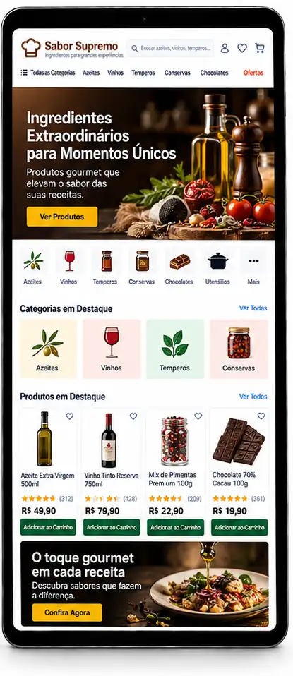 Site para Loja de Vinhos e Produtos Gourmet Criar Site Profissional