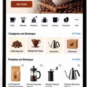 Site para Cafeteria e Loja de Café Criar Site Profissional