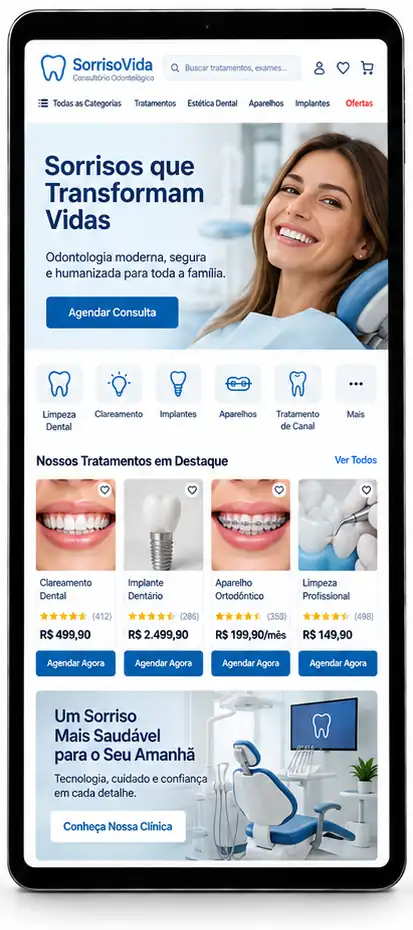 Site para Dentista e Clínica Odontológica Criar Site Profissional